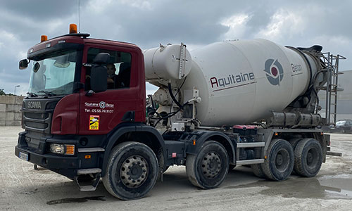 camion toupie livraison béton